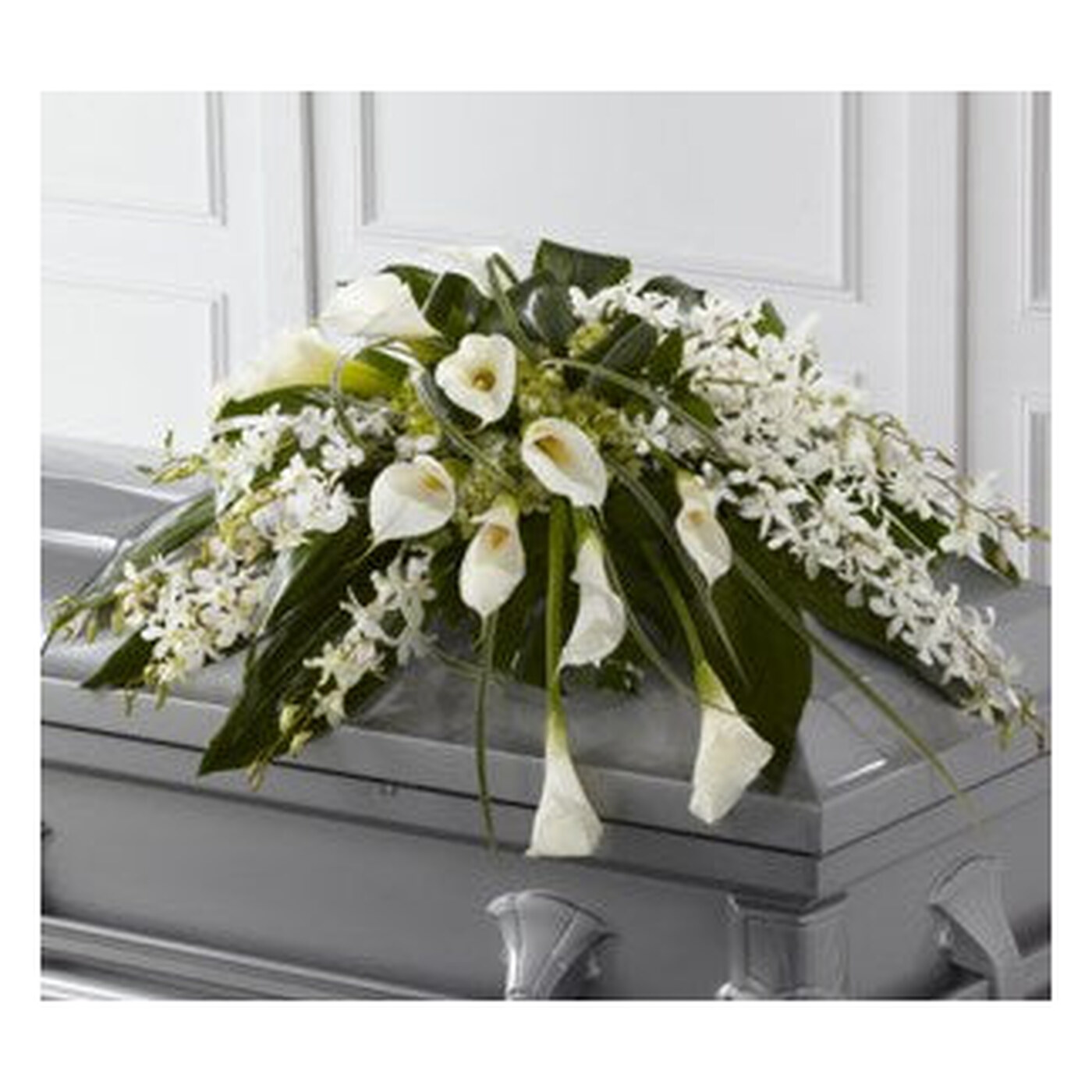 Angel Wings Casket Spray