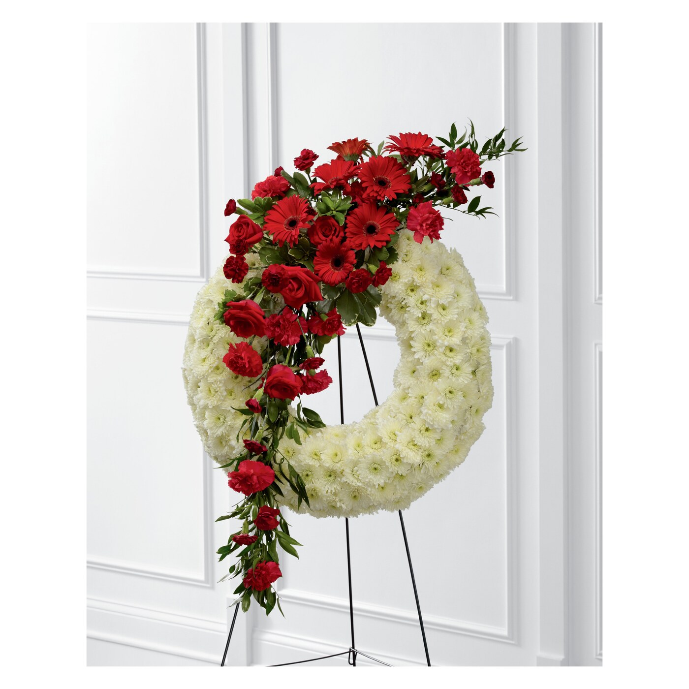 Graceful Tribute Wreath flower arrangement