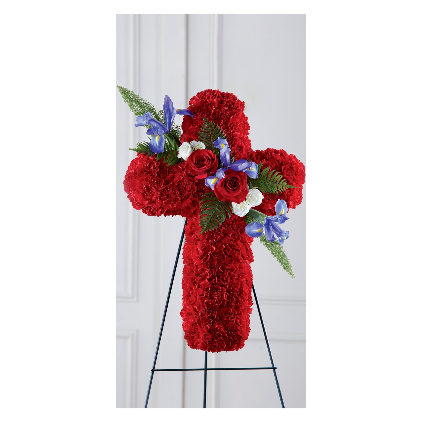 Faithful Hero Floral Cross flower arrangement