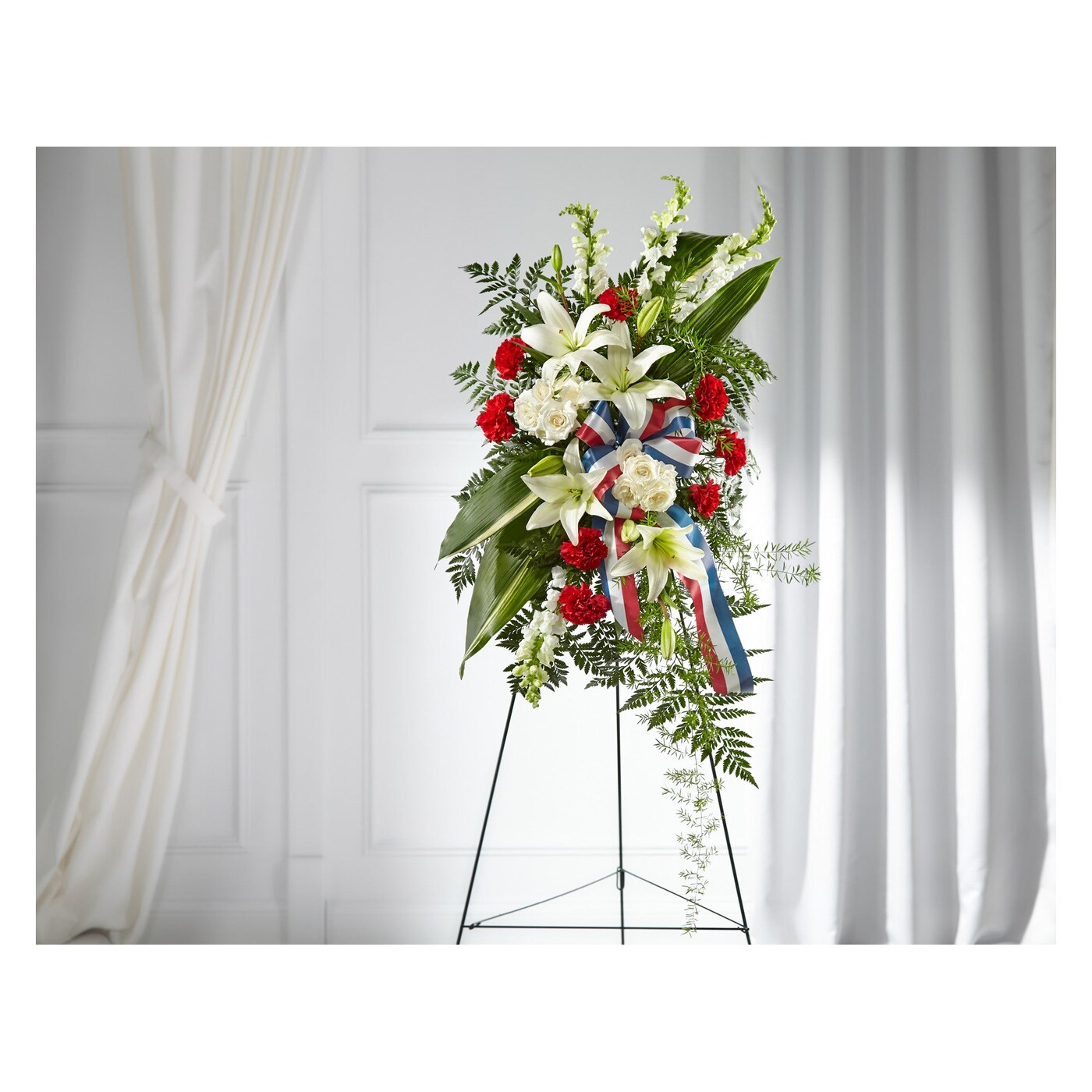 Stars of Life Standing Spray flower arrangement