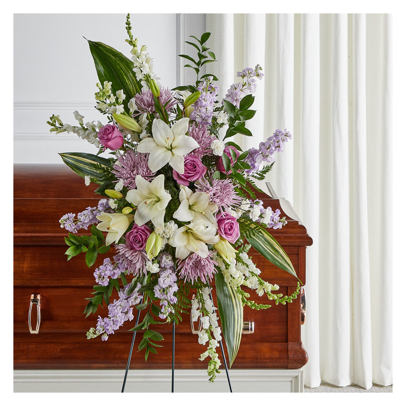 Grateful Hearts Standing Spray flower arrangement