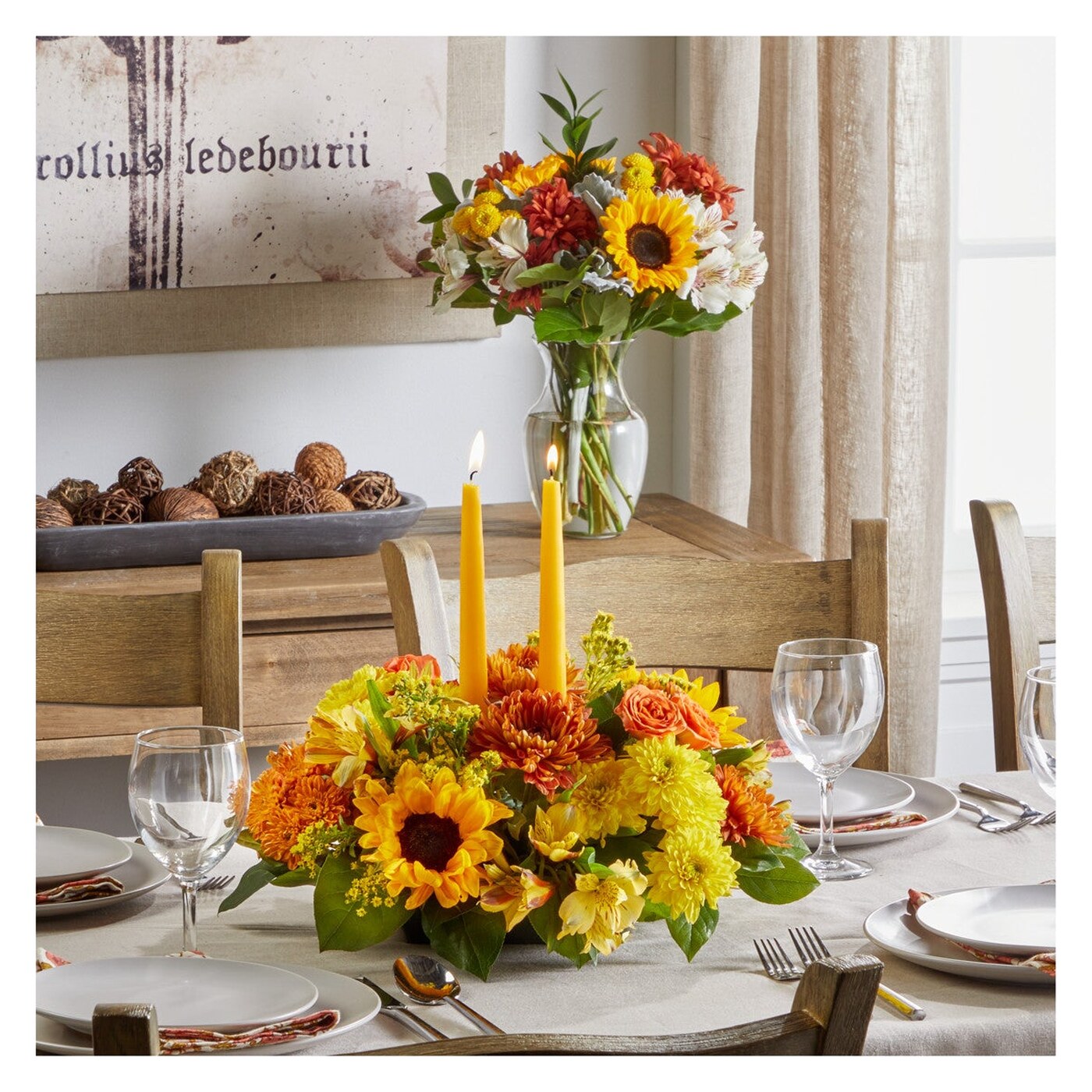 Golden Gathering Bundle flower arrangement from Velvet Rose