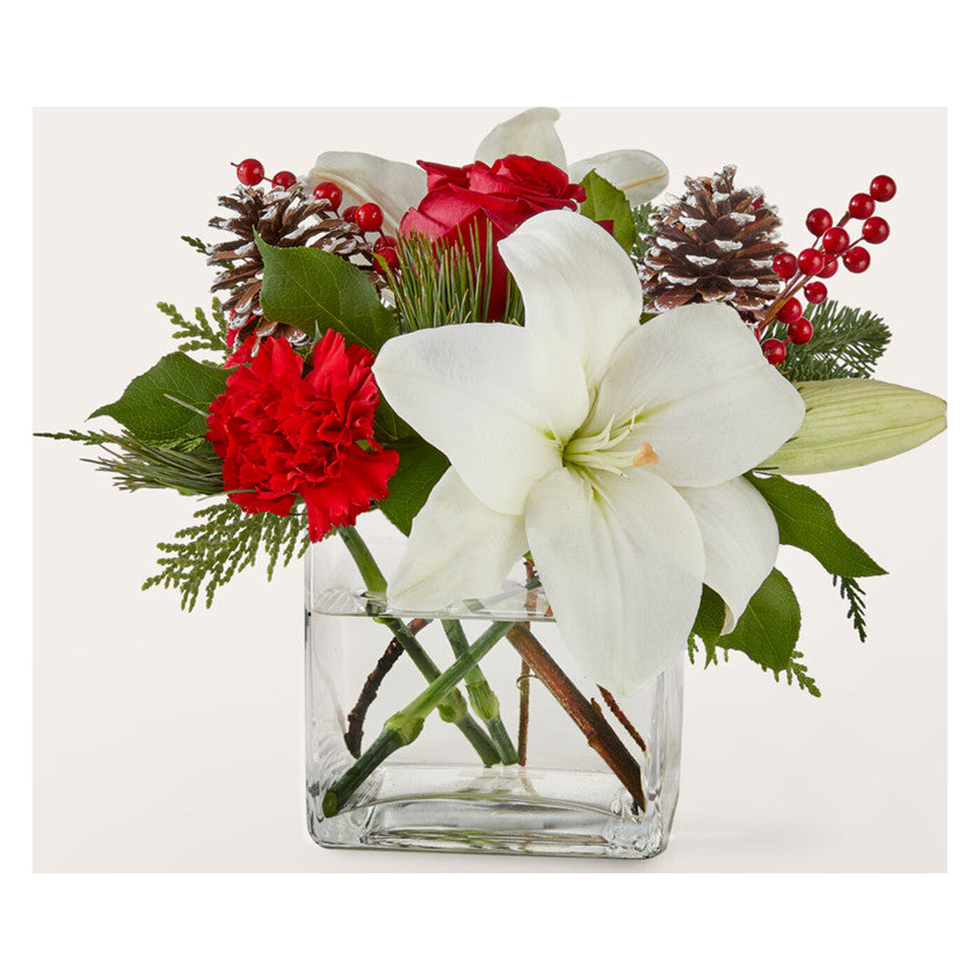 Glistening Icicles Bouquet flower arrangement from Velvet Rose