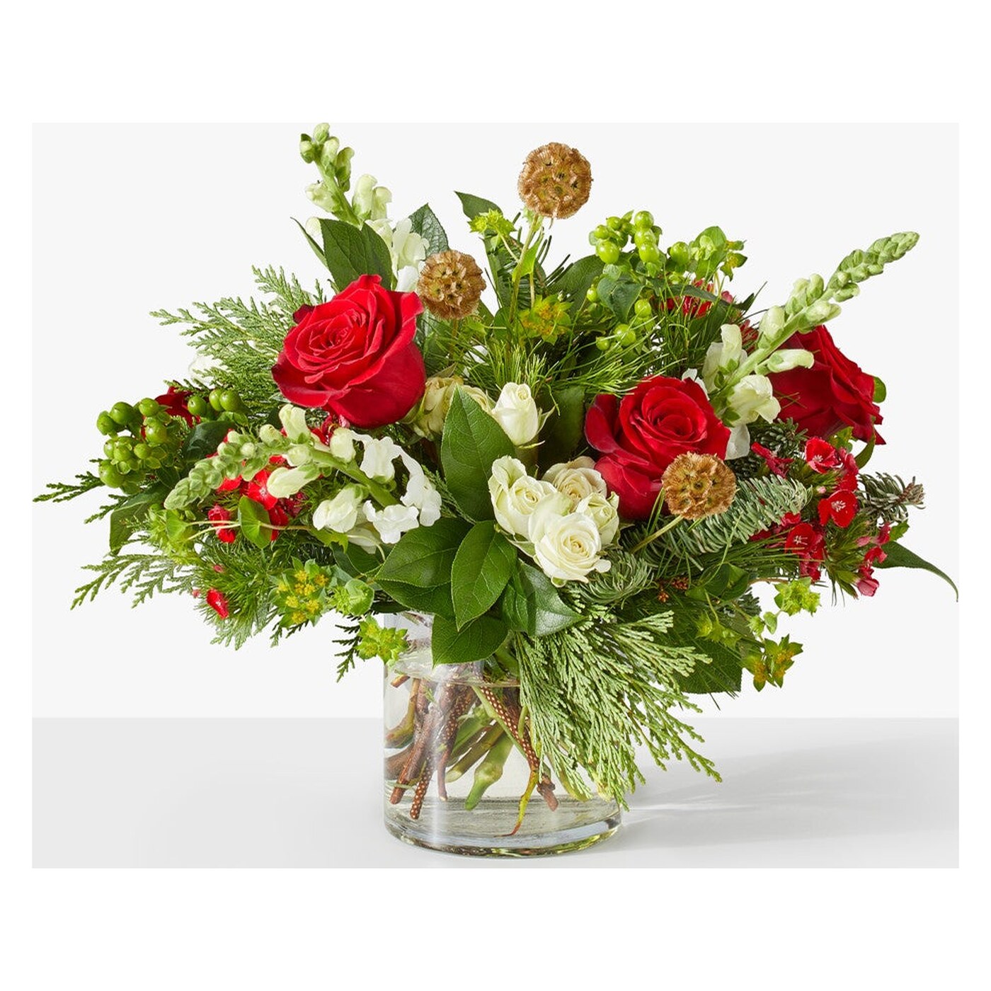 Deck the Halls Bouquet flower arrangement from Velvet Rose