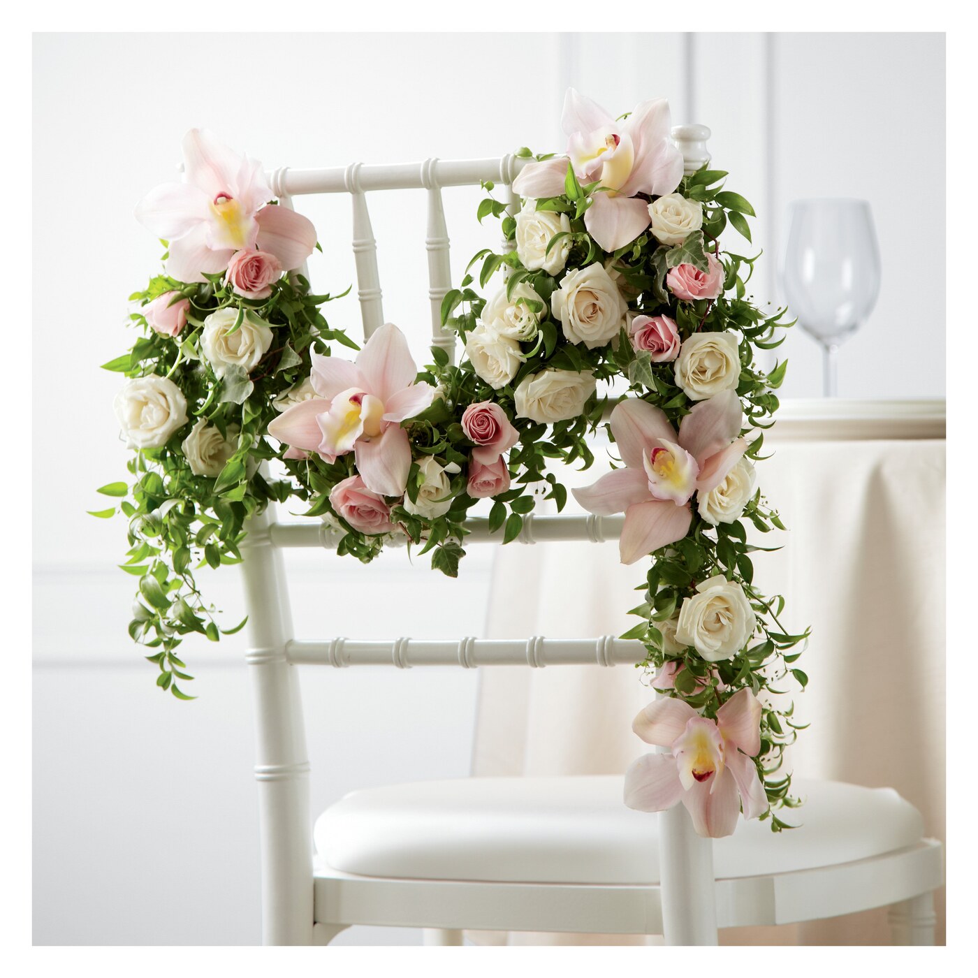 Orchid Rose Chair Décor