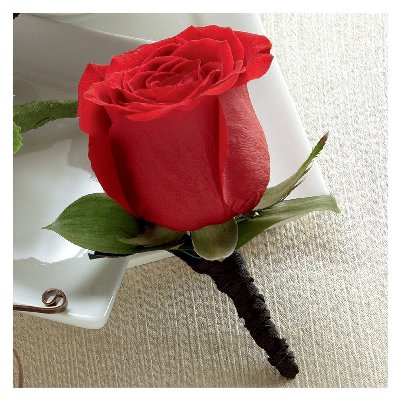 Red Rose Boutonniere