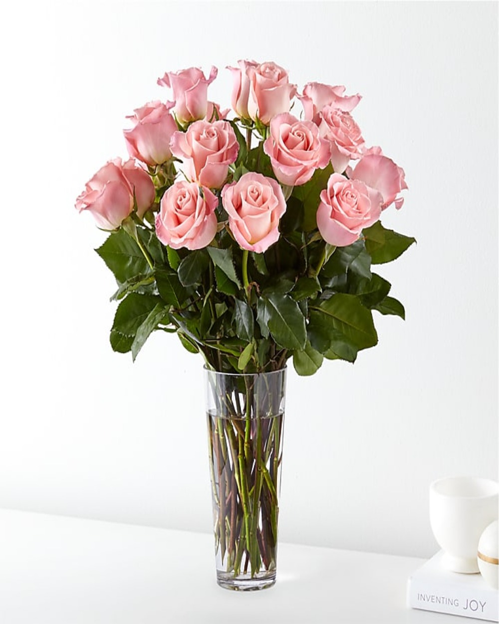 Long Stem Pink Rose Bouquet - 18 Roses