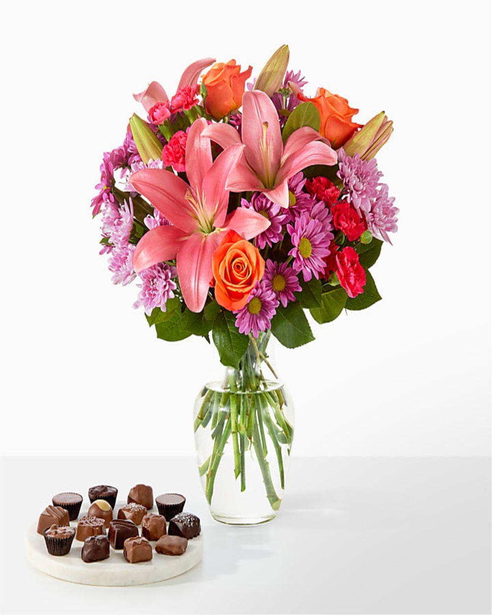 One and Only Bouquet and Chocolate Bundle - Deluxe