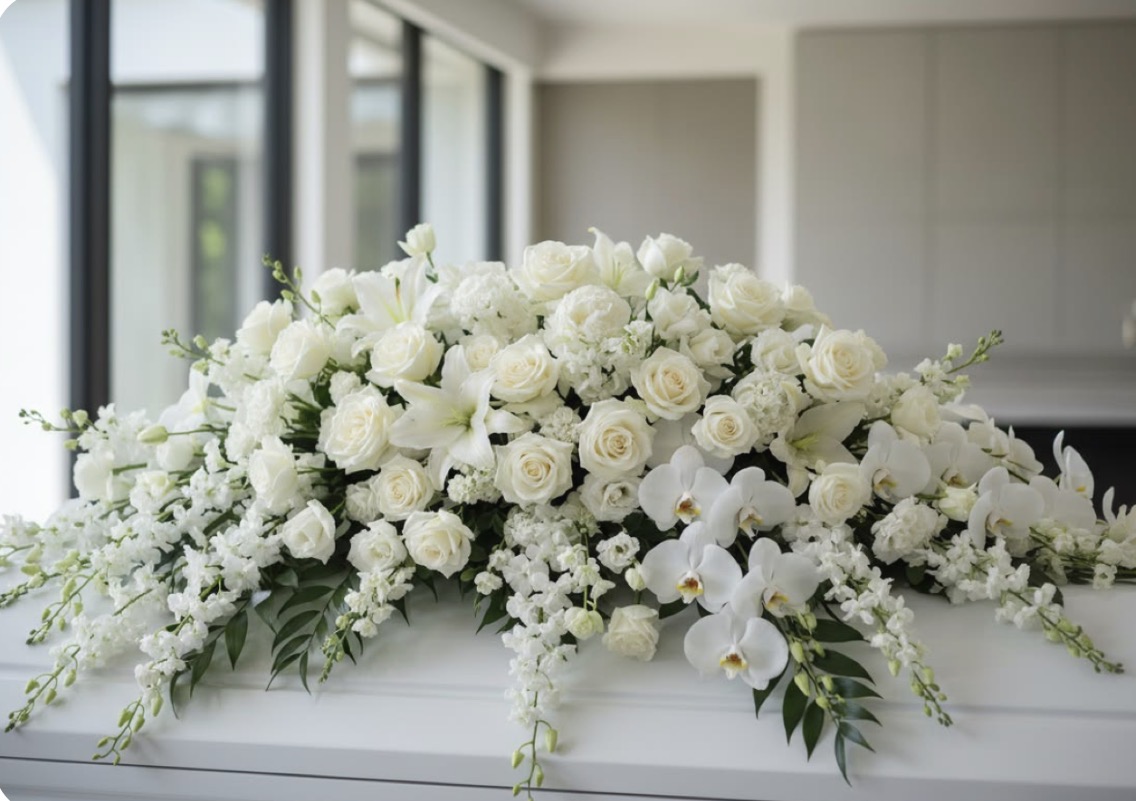 Heavenly Bloom Casket Spray